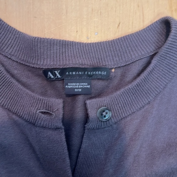 Women’s Armani exchange cardigan size med in brown gray - Picture 3 of 3